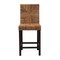 Baxton Studio Laymi Modern Bohemian Dark Brown Mahogany Wood and Seagrass Counter Stool 233-13141-ZORO - alternate 7